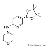 Molecular Structure of 1073354-38-7 (6-(Morpholin-4-ylamino)pyridine-3-boronic acid pinacol ester)